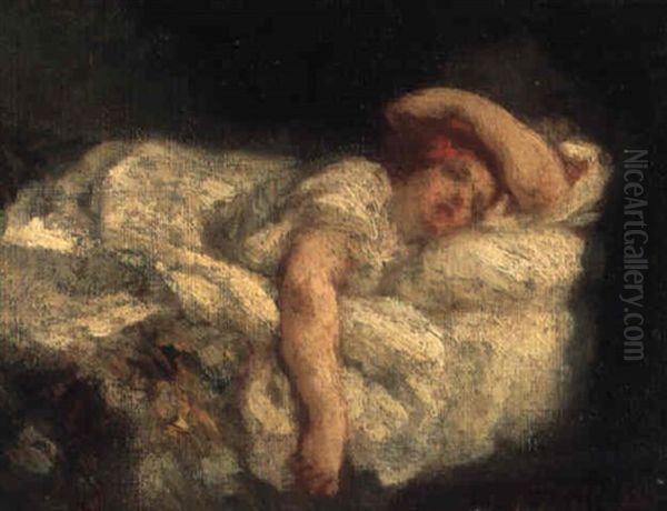Le Sommeil Oil Painting by Jean-Francois Millet
