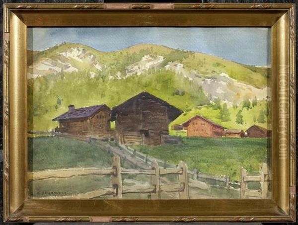 The Last Sunbeam Oil Painting by Emil Beurmann