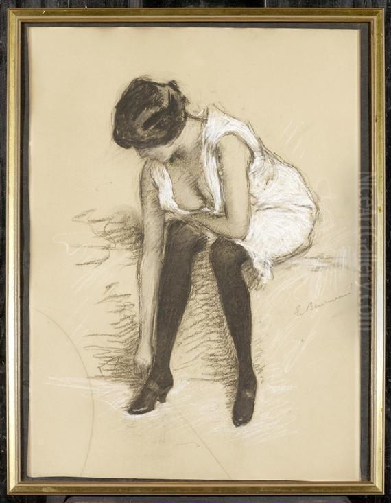 The Dancer Oil Painting by Emil Beurmann