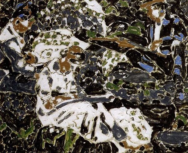 Three Painters Oil Painting by David Brown Milne