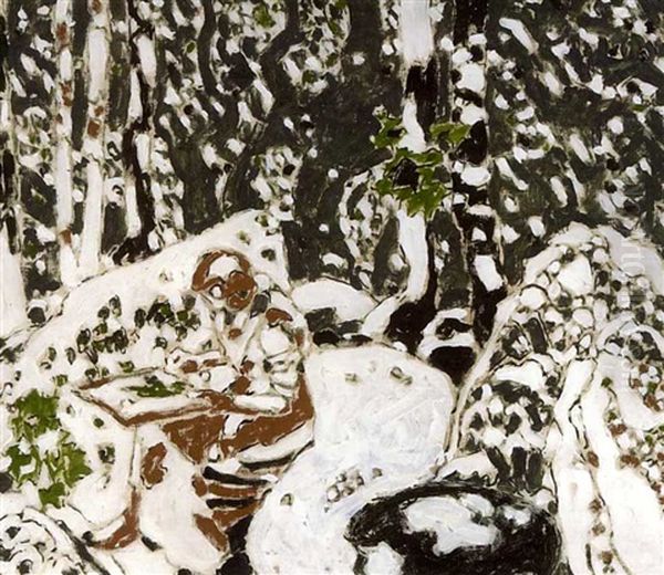 Woman In Brown, Painting I Oil Painting by David Brown Milne