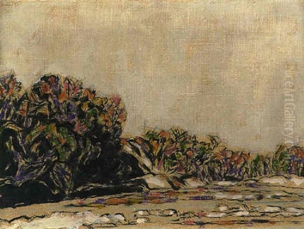 Rapids Oil Painting by David Brown Milne