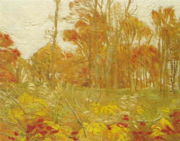 Autumn Landscape Oil Painting by David Brown Milne