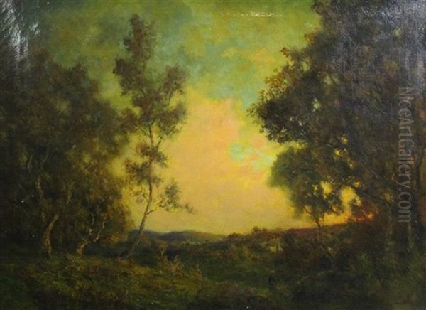 Evening Oil Painting by Robert Crannell Minor Sr.