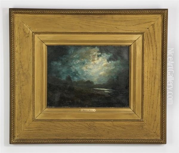 Moonlit Clouds Oil Painting by Robert Crannell Minor Sr.