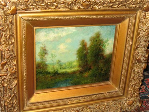 Tonalist Landscape Oil Painting by Robert Crannell Minor Sr.