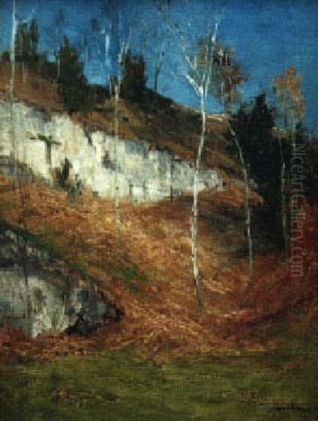 Twilight Oil Painting by Robert Crannell Minor Sr.