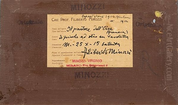 Cap-martin (francia) Oil Painting by Professor Filiberto Minozzi