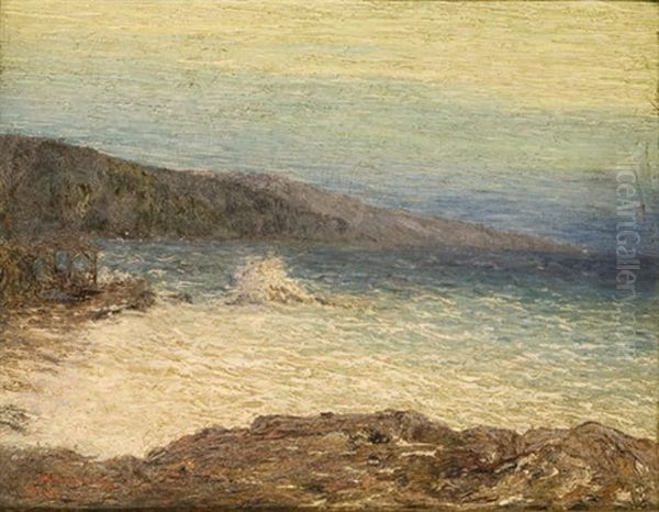 Marina Crepuscolare, Studio Dal Vero Oil Painting by Professor Filiberto Minozzi