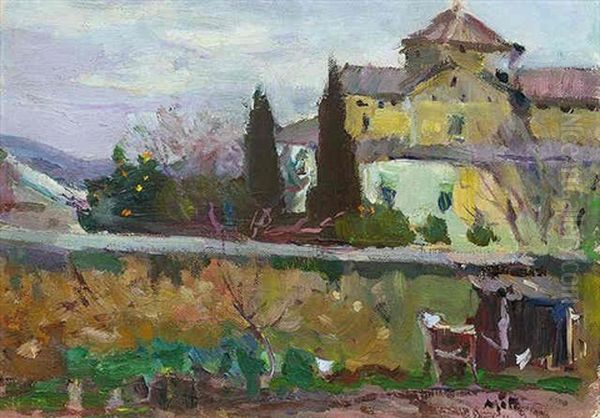 Hopital De Vilanova Y La Geltru Oil Painting by Joaquin Mir Trinxet