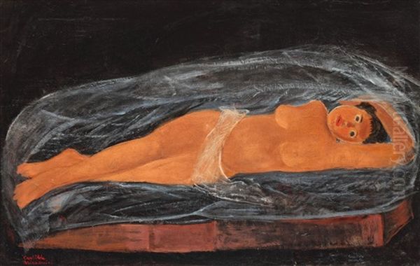 Visul Pescarului Oil Painting by Casilda Miracovici