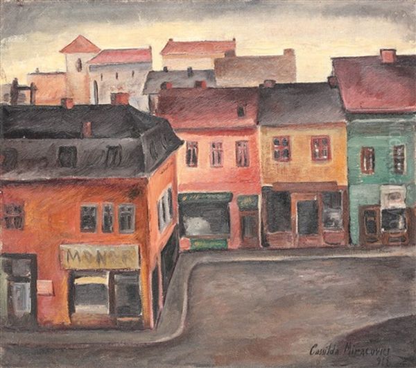 Corner From Paris Oil Painting by Casilda Miracovici