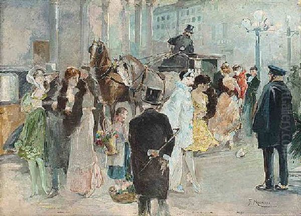 Preparandose Para La Gala Oil Painting by Francisco Miralles Galup