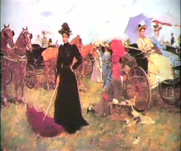 Al Aire Libre Oil Painting by Francisco Miralles Galup