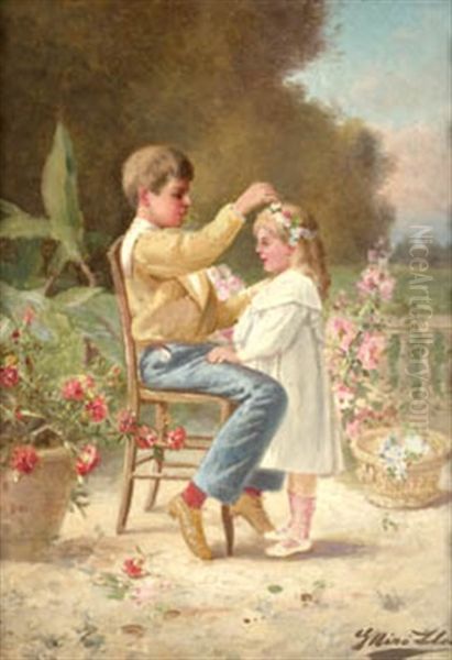 Los Hermanos Oil Painting by Gaspar Miro Lleo