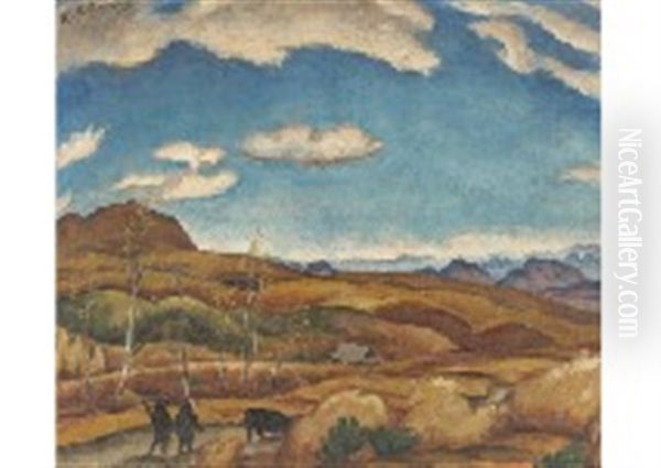 Landscape Oil Painting by Kunishiro Mitsutani