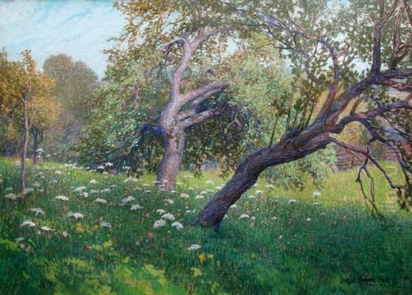 V Sadu Oil Painting by Josef Beyer