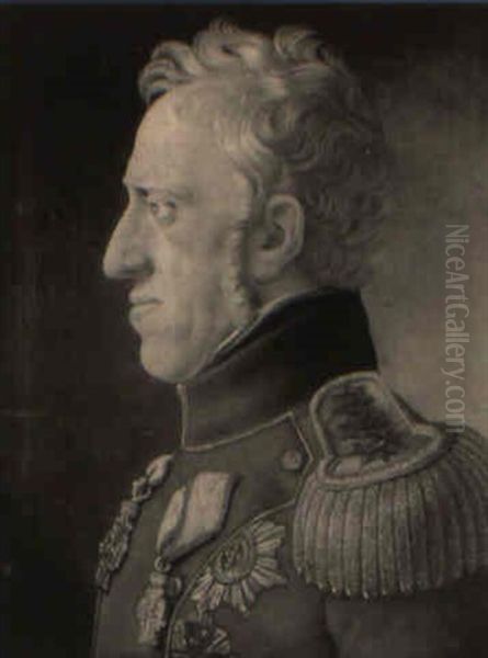 Portrat Af Frederik Vi Oil Painting by Niels Moe