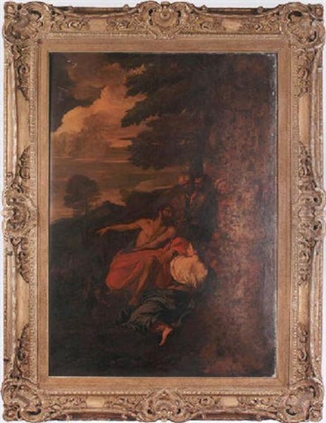 St.john The Baptist Preaching Oil Painting by Pier Francesco Mola