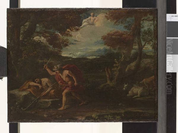 Mercury And Argus Oil Painting by Pier Francesco Mola
