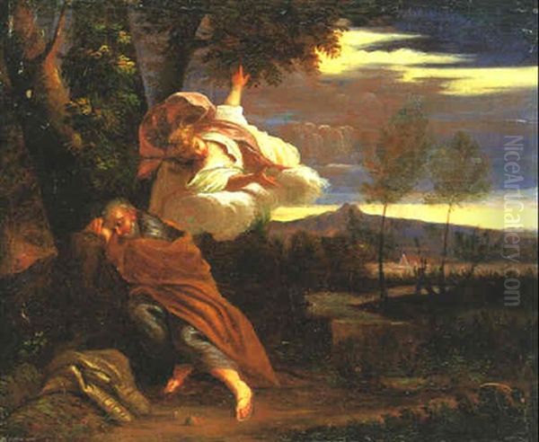 Joseph's Dream Oil Painting by Pier Francesco Mola