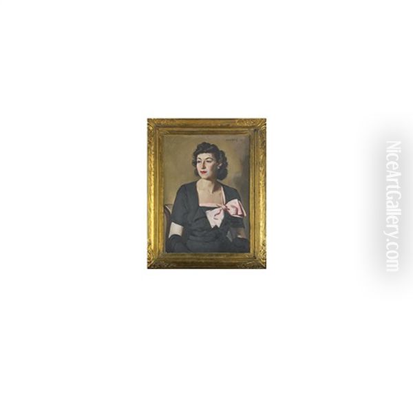 Portrait Of Florence Oil Painting by Maurice, Morris Molarsky