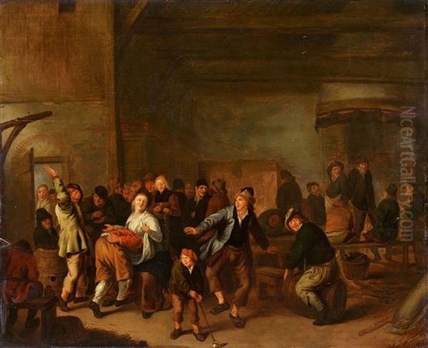 The Peasant Festival Oil Painting by Jan Miense Molenaer
