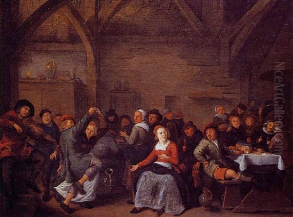 Les Rejouissances A L'auberge Oil Painting by Jan Miense Molenaer