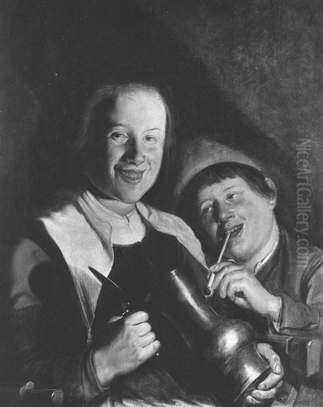 Taste Oil Painting by Jan Miense Molenaer