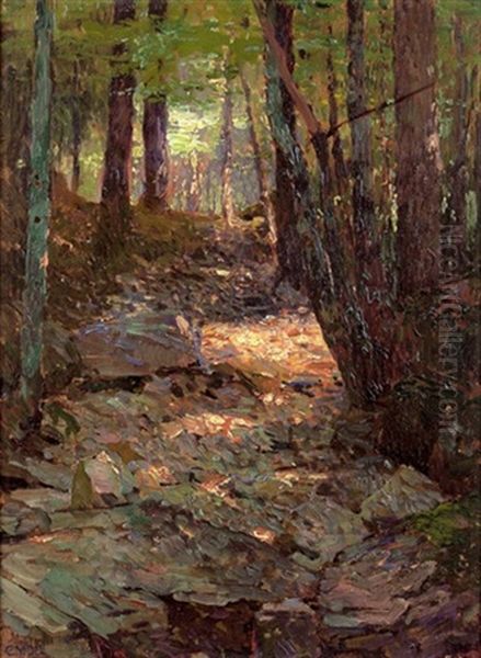 Waldeinblick Oil Painting by Carl Moll