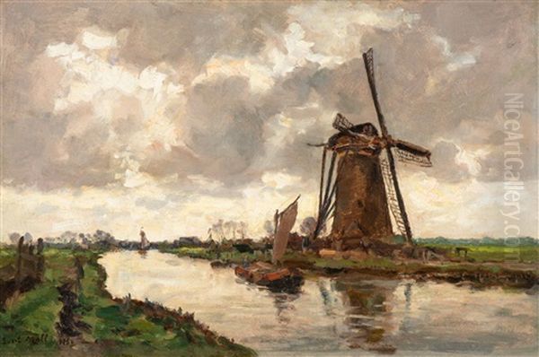 Stormy Weather Oil Painting by Evert Moll