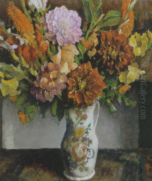 Bloemstilleven Oil Painting by Evert Moll