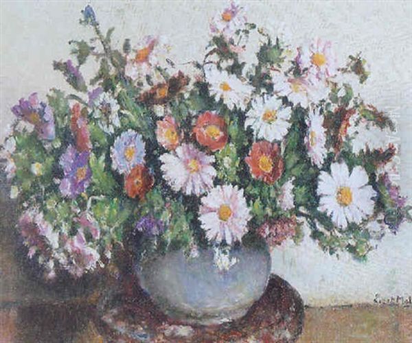 Still Life With Flowers Oil Painting by Evert Moll