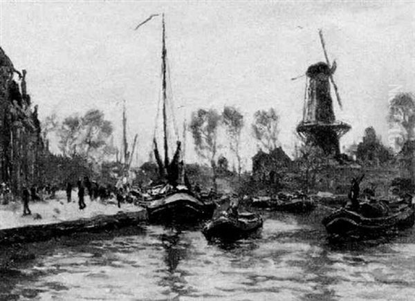 Hafenansicht Oil Painting by Evert Moll