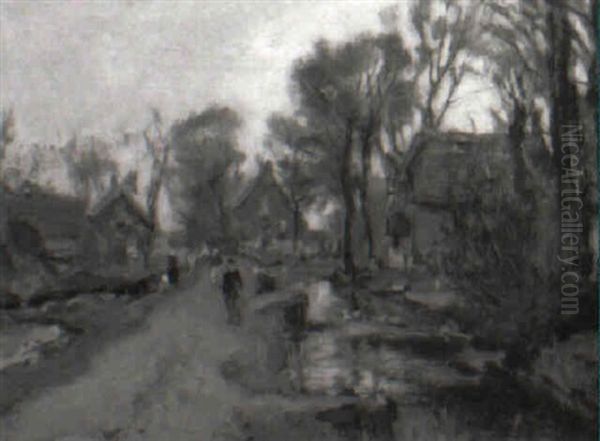 Morning In Rotterdam Oil Painting by Evert Moll