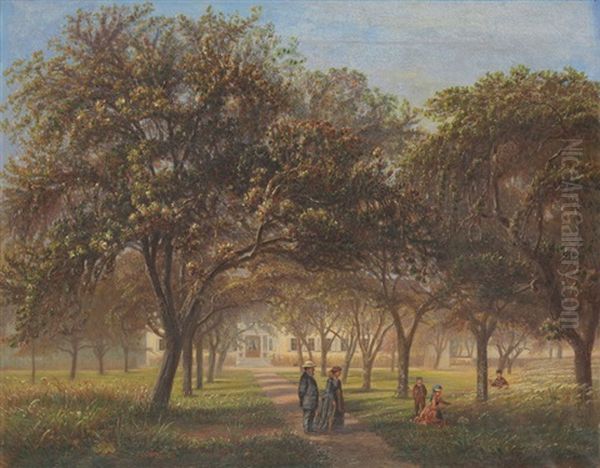 Parklandschaft Oil Painting by Jorgen Hendrick Moller
