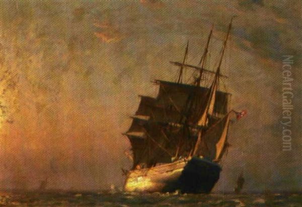 Morgenstemning I Dragor Oil Painting by Christian Molsted