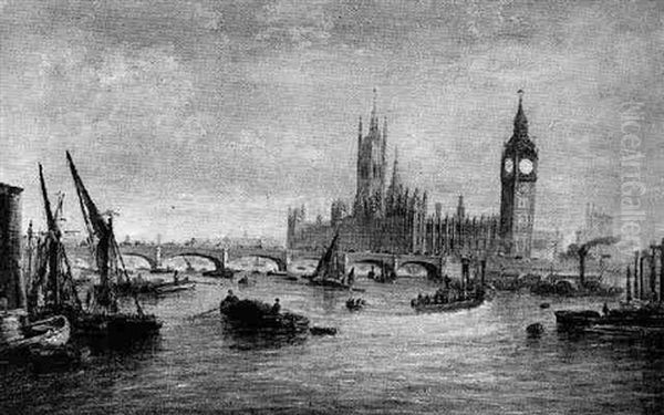 Westminster Oil Painting by Francis Moltino