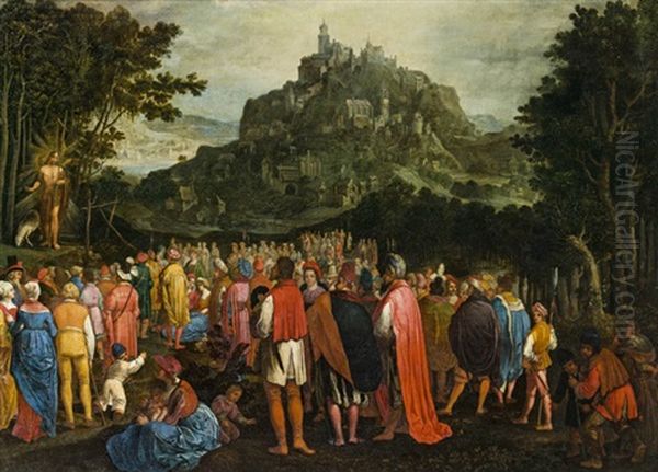Predigt Johannes Des Taufers Oil Painting by Joos de Momper the Younger