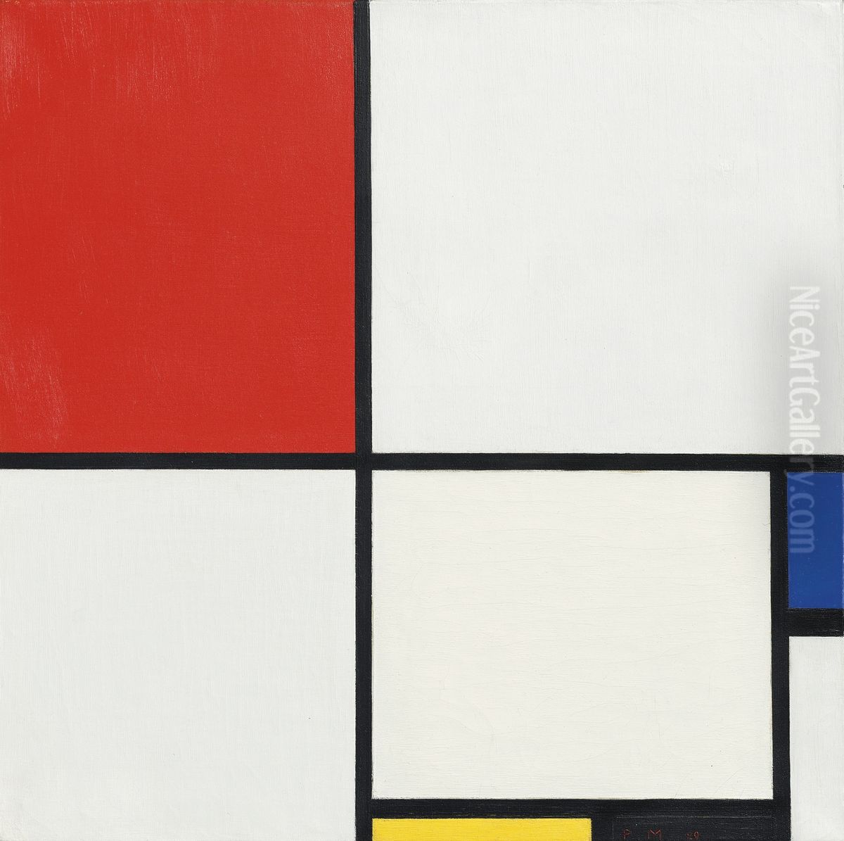 Composition No. Iii Oil Painting by Piet Mondrian