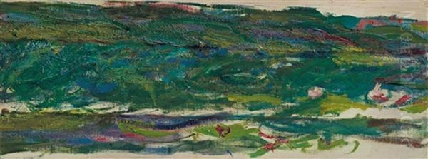 Nympheas (fragment) Oil Painting by Claude Oscar Monet