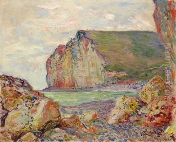 Falaises Des Petites-dalles Oil Painting by Claude Oscar Monet