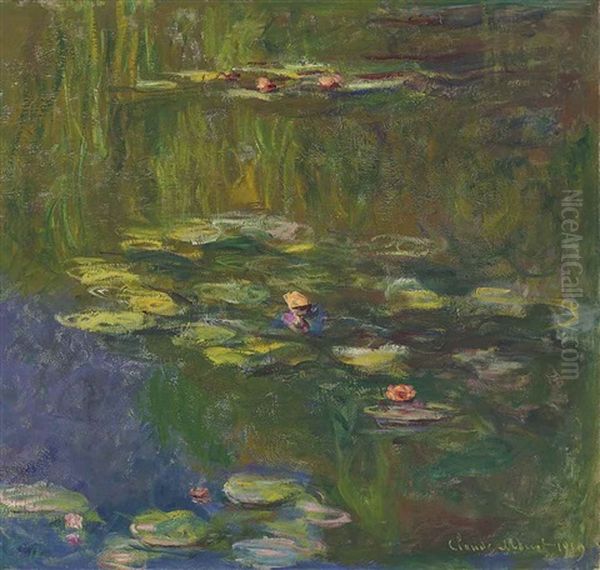 Le Bassin Aux Nympheas Oil Painting by Claude Oscar Monet