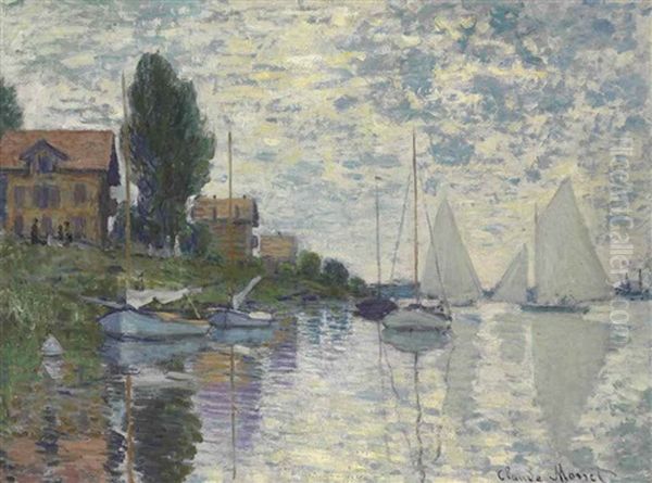 Au Petit-gennevilliers Oil Painting by Claude Oscar Monet