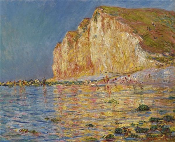 Maree Basse Aux Petites-dalles Oil Painting by Claude Oscar Monet
