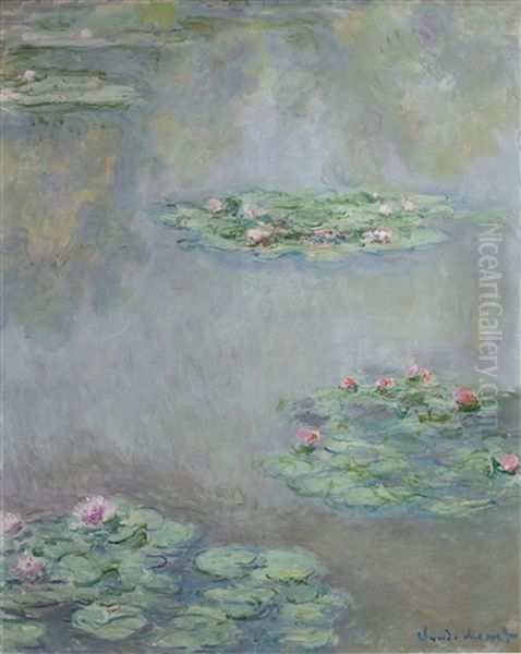 Nympheas Oil Painting by Claude Oscar Monet