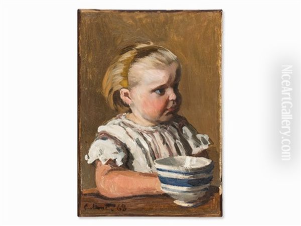 L'enfant A La Tasse Oil Painting by Claude Oscar Monet