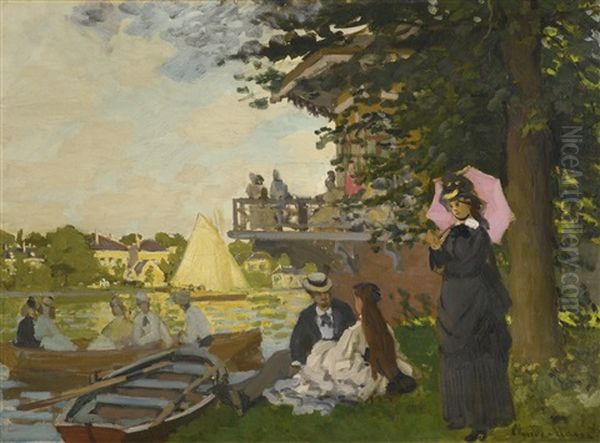 L'embarcadere Oil Painting by Claude Oscar Monet