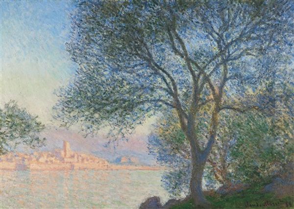 Antibes Vue De La Salis Oil Painting by Claude Oscar Monet