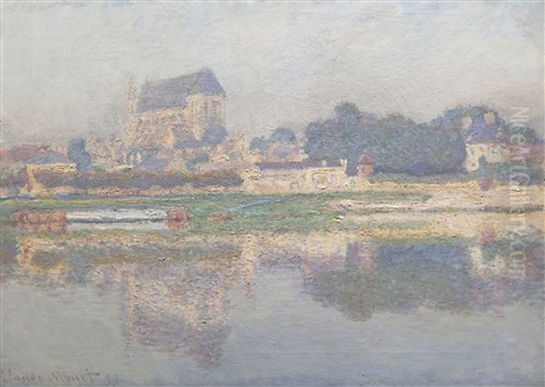 Eglise De Vernon, Soleil Oil Painting by Claude Oscar Monet